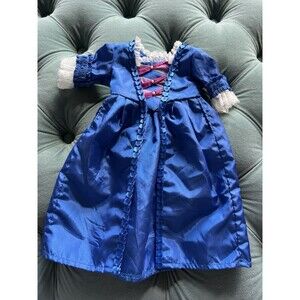 American Girl Doll (Pleasant Company) Felicity Blue Taffeta Christmas Gown RET